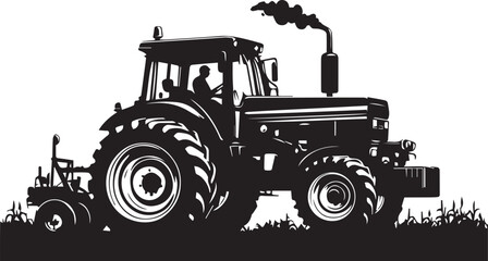tractor silhouette