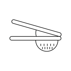 squeezer lineal icon with white background vector stock illustration