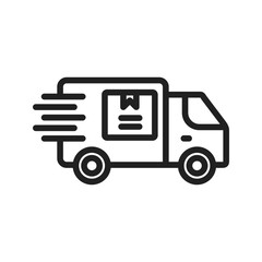 Delivery Car icon vector image. Suitable for mobile apps, web apps and print media.