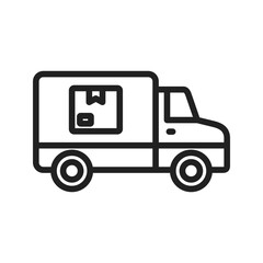 Delivery Bus icon vector image. Suitable for mobile apps, web apps and print media.