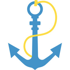 Anchor Icon with Rope