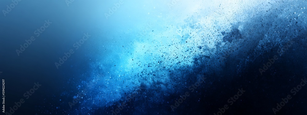 Poster a background featuring deep blue colors with a gradient effect and grainy texture