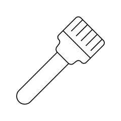 brush lineal icon with white background vector stock illustration