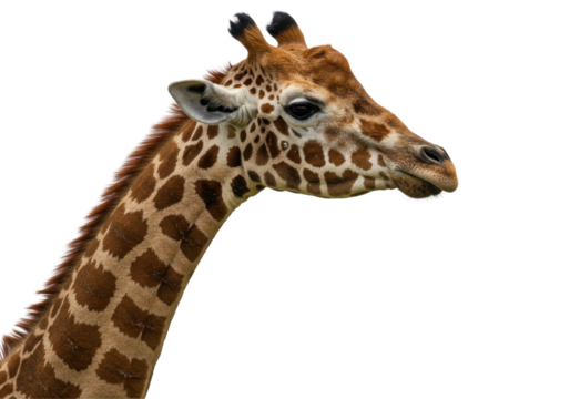 Close-up of a giraffe's head showcasing its unique patterns and features