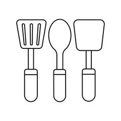 kitchenware lineal icon with white background vector stock illustration