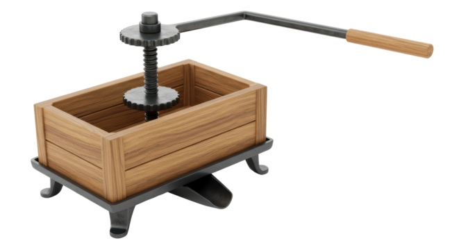 Isolated Manual Press Machine for Winemaking