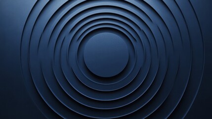 Obraz premium Abstract Dark Blue Concentric Circles Pattern