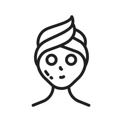 Mask on Face icon vector image. Suitable for mobile apps, web apps and print media.