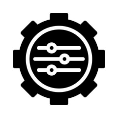 gear glyph icon