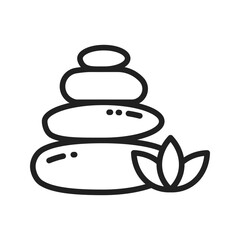 Stones icon vector image. Suitable for mobile apps, web apps and print media.