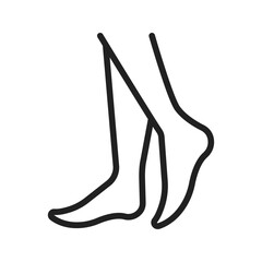 Tip Toe icon vector image. Suitable for mobile apps, web apps and print media.