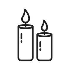 Two Candles icon vector image. Suitable for mobile apps, web apps and print media.
