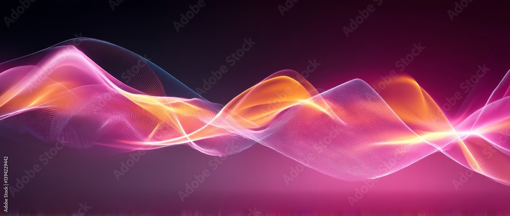 Poster abstract background featuring vibrant and flowing colorful patterns
