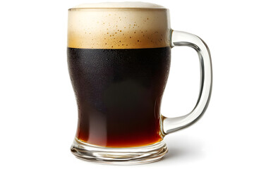 Dark Beer Mug, Frothy Head, Refreshing Drink