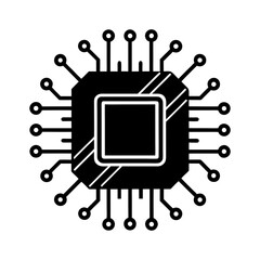 Embedded System silhouette vector