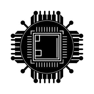 black cpu chip graphic design clip art preview