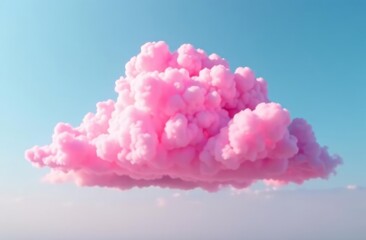 a pink cloud. pink clouds. pink cotton wool on a blue sky
