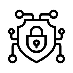 cybersecurity line icon
