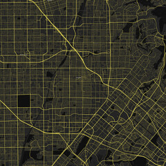 Santa Ana, California, United States, City Street Map