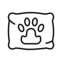 Dog Cushion icon vector image. Suitable for mobile apps, web apps and print media.