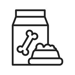 Dog Food II icon vector image. Suitable for mobile apps, web apps and print media.