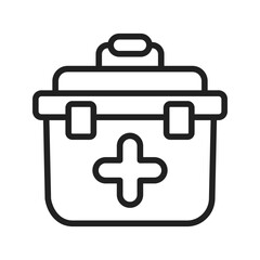 Medicine Box icon vector image. Suitable for mobile apps, web apps and print media.