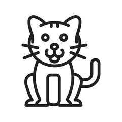 Pet Cat icon vector image. Suitable for mobile apps, web apps and print media.