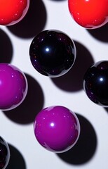 set of glossy spheres