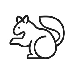 Pet Squirrel icon vector image. Suitable for mobile apps, web apps and print media.