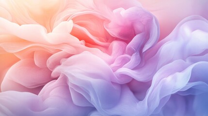 Abstract Pastel Swirls: Pink Purple Blue Fluid Art Background