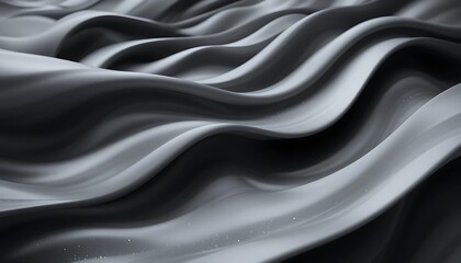 Obraz premium Black Dark Abstract Waves Background
