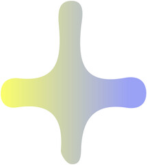 Obraz premium Shiny gradient doodle icon