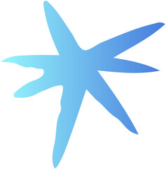 Star gradient doodle icon 