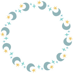 Cute Moon Frame 