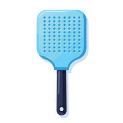 Vector fly swatter illustration on white background, simplicity concept