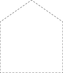 house tracing shape outline