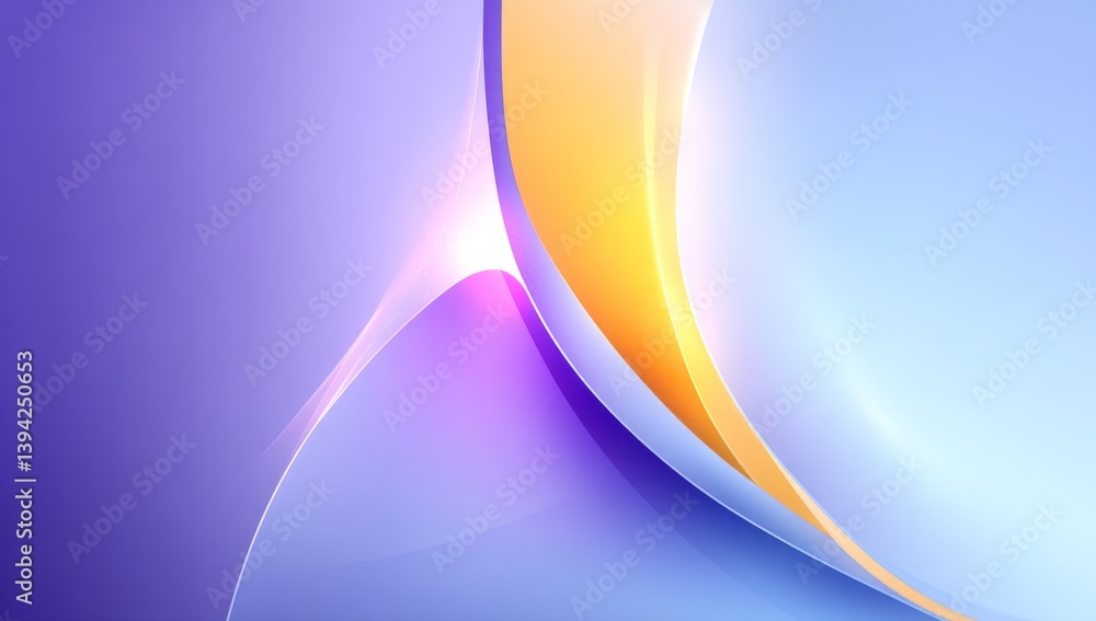 Poster abstract shapes in vibrant colors create a flowing background pattern