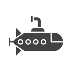 Submarine icon vector image. Suitable for mobile apps, web apps and print media.