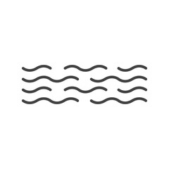 Waves II icon vector image. Suitable for mobile apps, web apps and print media.