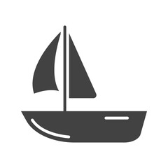 Boat icon vector image. Suitable for mobile apps, web apps and print media.
