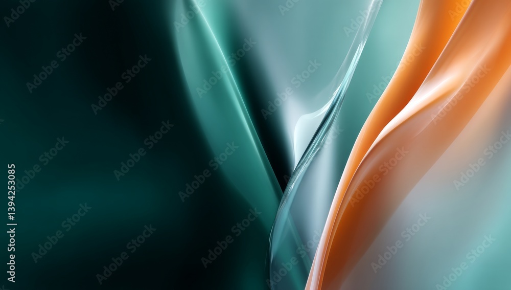 Poster dynamic abstract background featuring vibrant flowing shapes and colors