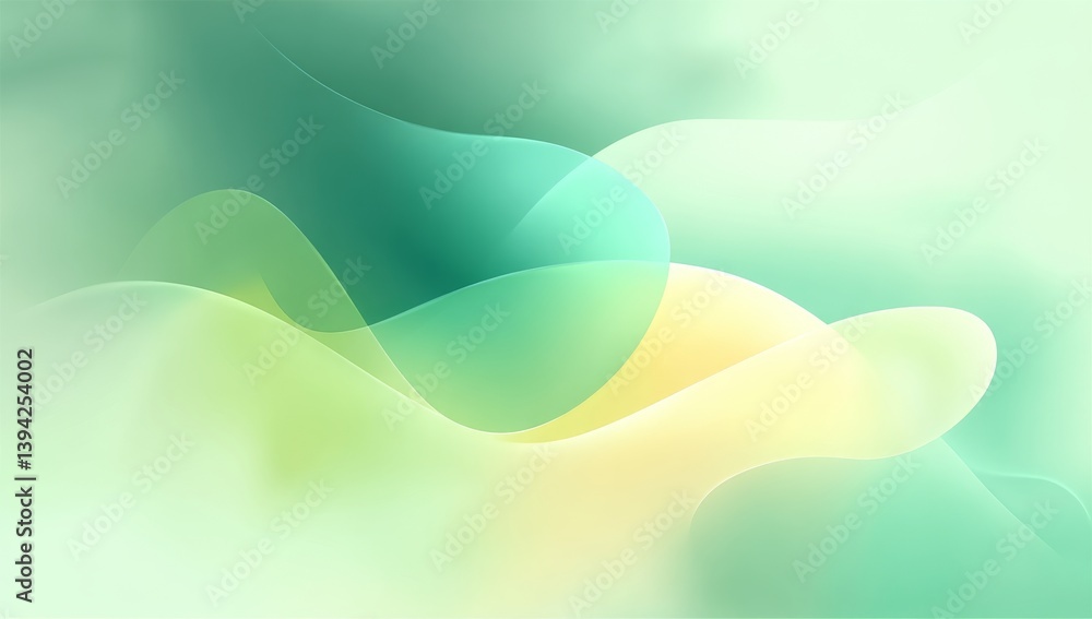 Poster smooth flowing colors create a dynamic abstract background