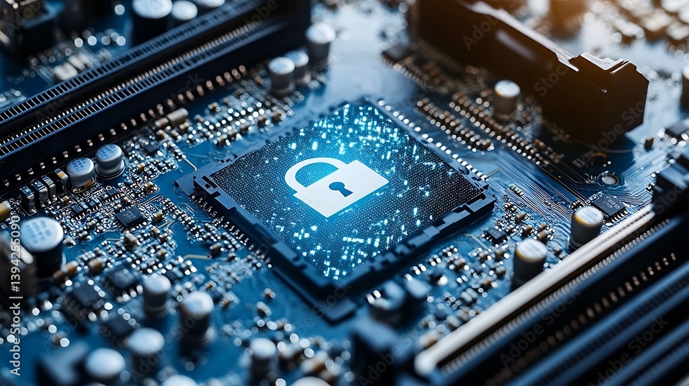 Poster secure cpu circuit board