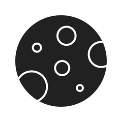 Fototapeta premium Moon icon vector image. Suitable for mobile apps, web apps and print media.