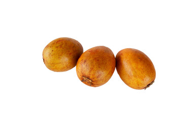 Sapodilla fruit isolated on white background
