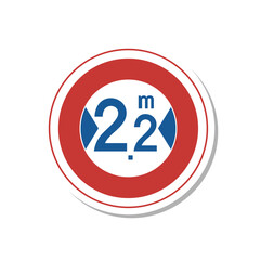 標識のステッカー単品イラスト　最大幅