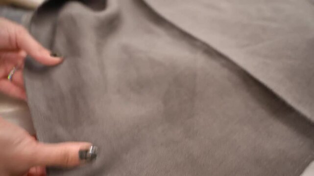 Gray Fabric Touch: Elegance in Every Thread