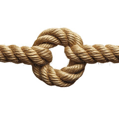 rope knot isolated on white background