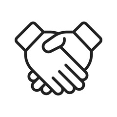 Shaking Hands icon vector image. Suitable for mobile apps, web apps and print media.