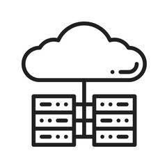 Multiple Servers icon vector image. Suitable for mobile apps, web apps and print media.